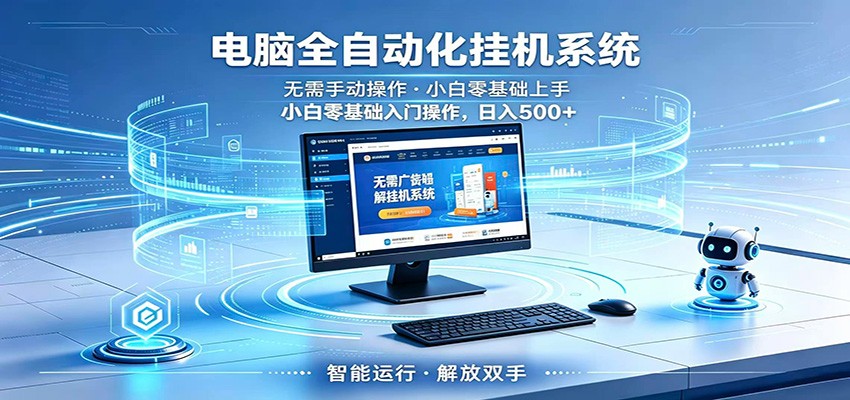 智能广告挂机无需值守,小白上手轻松实现每日增收-玩备项目资源网
