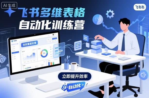 飞书多维表格自动化训练营，手把手教你告别重复处理，用多维表格开启高效办公新模式-玩备项目资源网