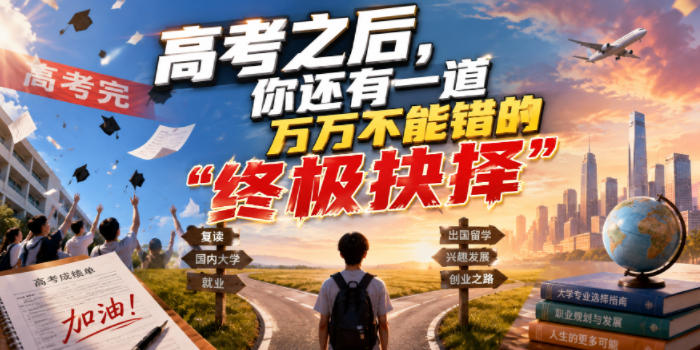 付费文章:高考之后,你还有一道万万不能错的“终极抉择”-玩备项目资源网