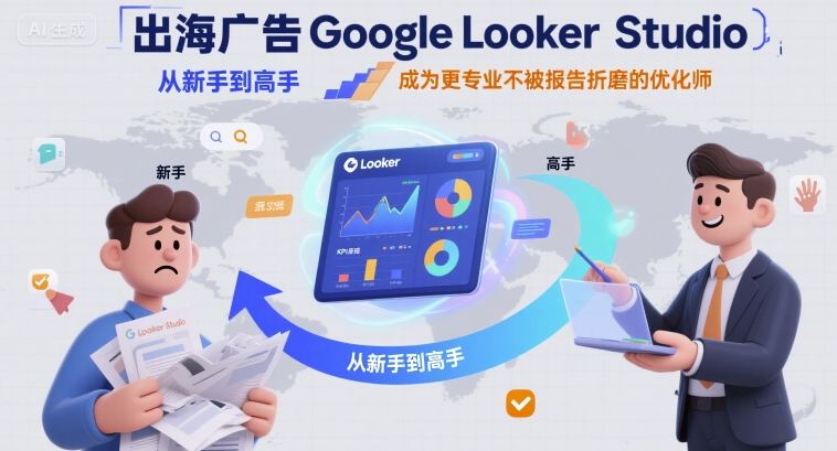 出海广告Google Looker Studio从新手到高手，成为更专业不被报告折磨的优化师-玩备项目资源网