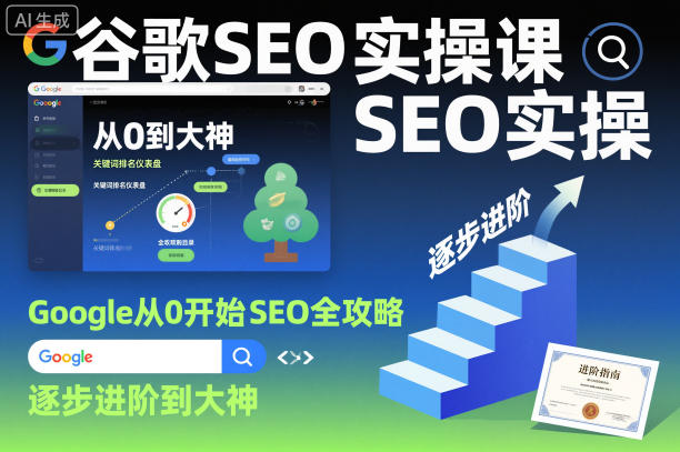 谷歌SEO实操课，Google从0开始SEO全攻略，逐步进阶到大神（更新26年）-玩备项目资源网
