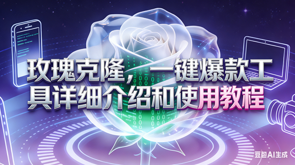 （17407期）玫瑰克隆工具，ai鲁大魔，自媒体必备神器，一键爆款神器，详细教程。-玩备项目资源网