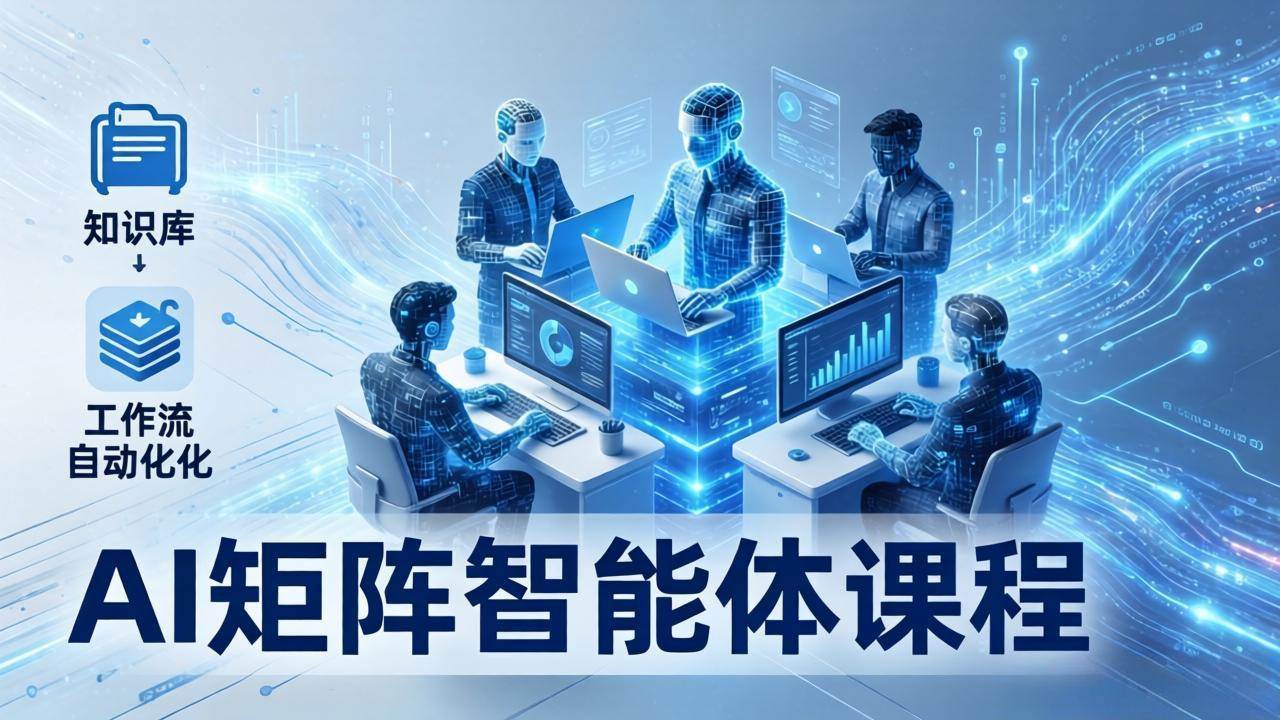（17759期）AI矩阵智能体实战：100个数字员工批量生产内容，文本知识库+工作流自动化全搞定-玩备项目资源网