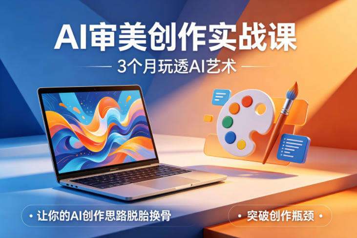 AI审美创作实战课，3个月玩透AI艺术，让你的AI创作思路脱胎换骨，突破创作瓶颈（更新0617）-玩备项目资源网