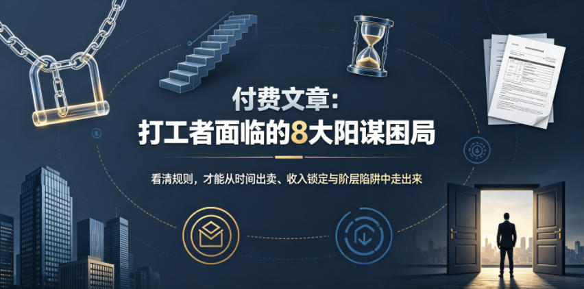 付费文章：打工者面临的8大阳谋困局-玩备项目资源网