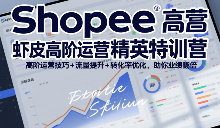Shopee虾皮高阶运营精英特训营,高阶运营技巧+流量提升+转化率优化,助你业绩翻倍(更新26年7月)-玩备项目资源网