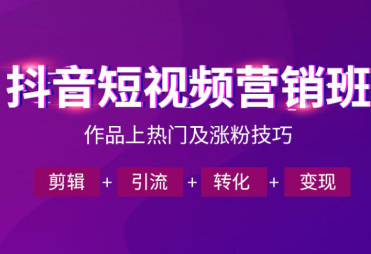 抖音短视频运营班,一门课学会作品上热门及涨粉技巧,引流转化剪辑变现(2026年5月)-玩备项目资源网