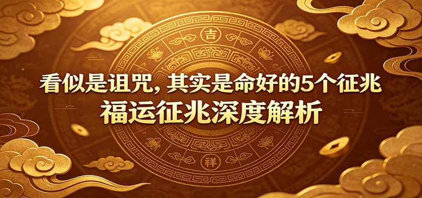 付费文章:《看似是诅咒,其实是命好的5个征兆》福运征兆深度解析-玩备项目资源网