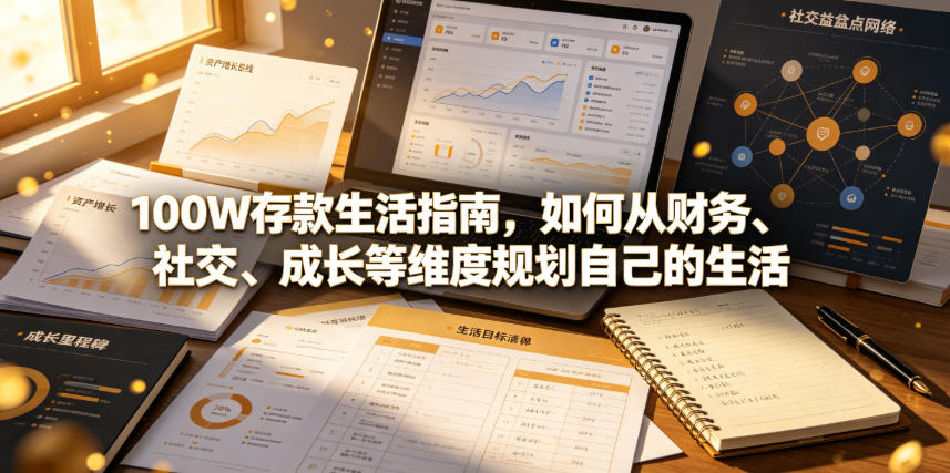 付费文章：100W存款生活指南，如何从财务、社交、成长等维度规划自己的生活-玩备项目资源网