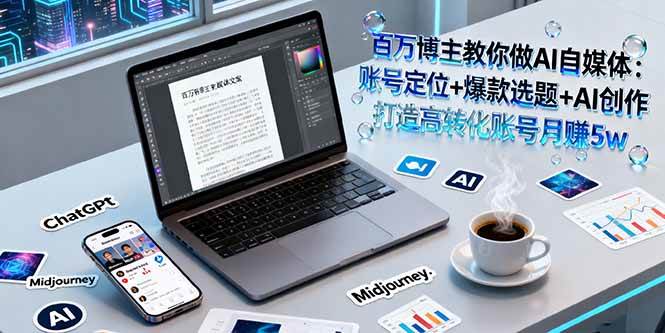 （16131期）百万博主教你做AI自媒体：账号定位+爆款选题+AI创作 打造高转化账号月赚5w-玩备项目资源网