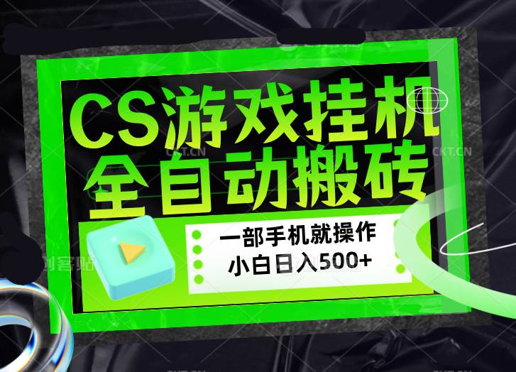 （17876期）CSGO游戏挂机捡漏搬砖，超稳定的项目，带领1000+小白实现日入500+，数据可视频验证-玩备项目资源网