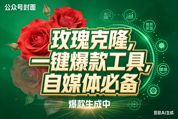 （17813期）玫瑰克隆，ai鲁大魔工具，自媒体必备神器，一键爆款，详细教程。-玩备项目资源网