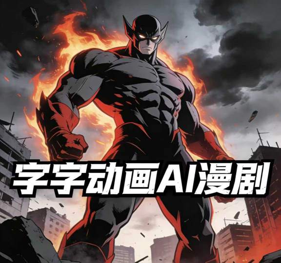 字字动画AI漫剧2026年第1期系统课程，小白看完就能学会实操的漫剧课，单人月收1-3W-玩备项目资源网