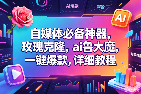 （18531期）玫瑰克隆，一键ai神器，爆款工具，自媒体必备，60多个功能的详细教程-玩备项目资源网