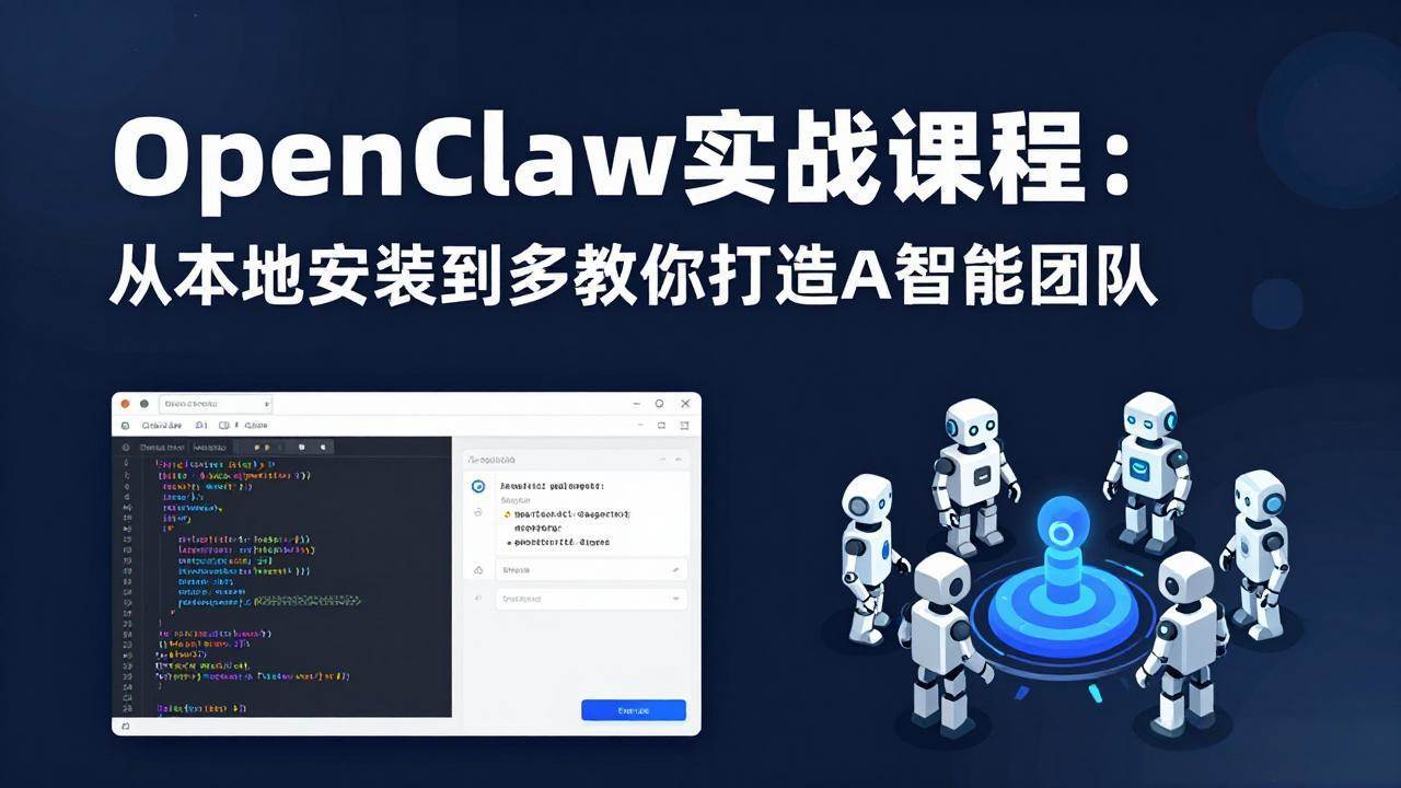 （17883期）OpenClaw实战课程：从本地安装到多Agent协同，手把手教你打造AI智能团队-玩备项目资源网