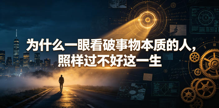 付费文章：为什么一眼看破事物本质的人，照样过不好这一生-玩备项目资源网