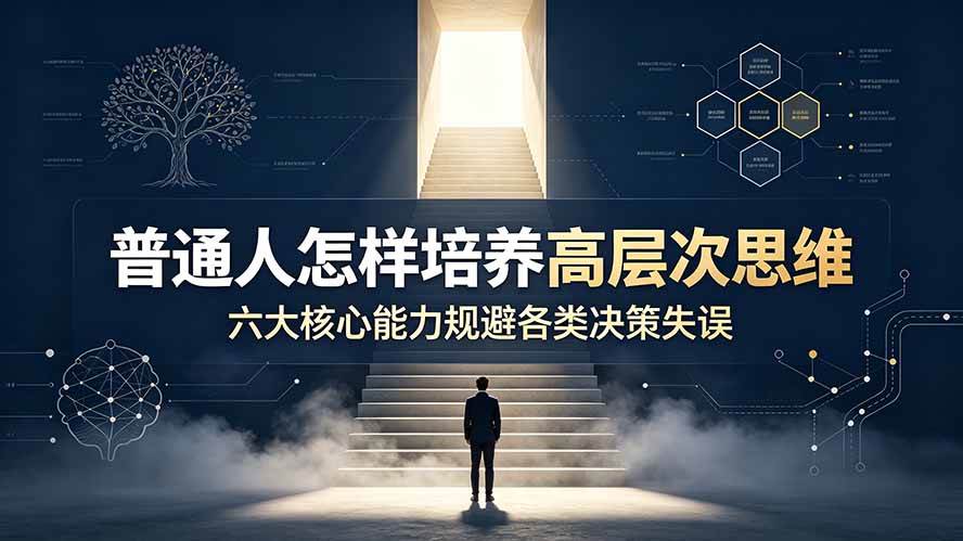 (19479期)付费文章:普通人怎样培养高层次思维,六大核心能力规避各类决策失误-玩备项目资源网