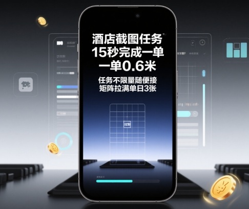 酒店截图任务,15秒完成一单,一单0.6米,任务不限量随便接,矩阵拉满单日3张【揭秘】-玩备项目资源网