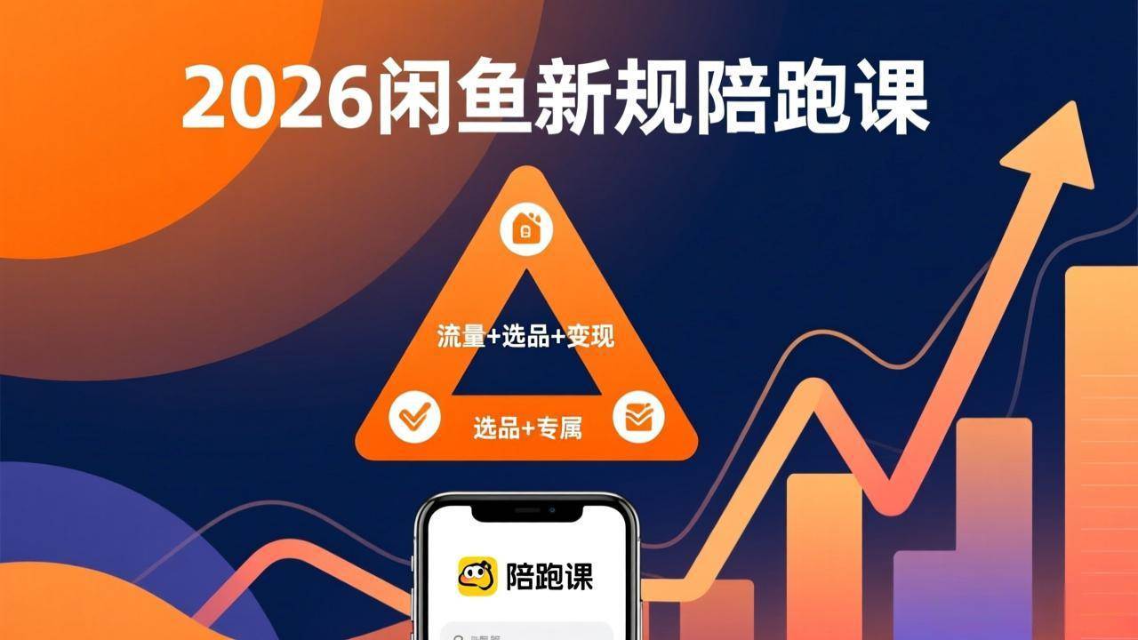（17483期）2026闲鱼高阶陪跑课全新上线，带你吃透新规玩转选品流量，从零搭建稳定变现盈利体系-玩备项目资源网