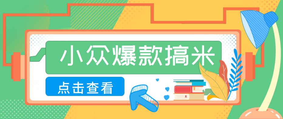 适合普通人的小众爆款搞米赛道，制作极其简单，月收益5000+-玩备项目资源网