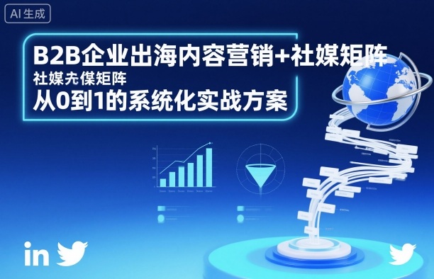 B2B企业出海内容营销+社媒矩阵，从0到1的系统化实战方案-玩备项目资源网
