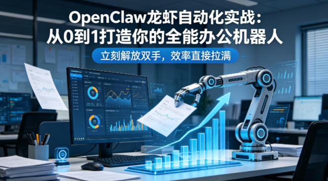 OpenClaw龙虾自动化实战:从0到1打造你的全能办公机器人,立刻解放双手,效率直接拉满-玩备项目资源网