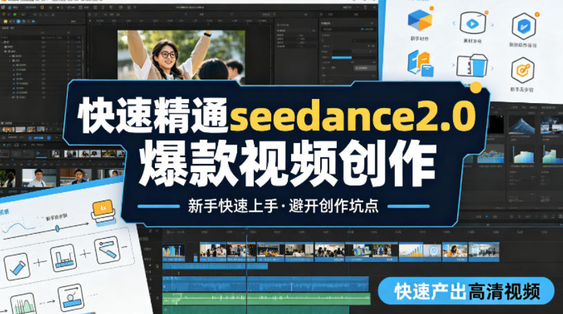 快速精通seedance2.0爆款视频创作，快速产出高清视频，避开大量创作坑点，新手也能快速上手-玩备项目资源网