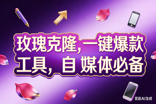 （17695期）玫瑰克隆工具，ai鲁大魔，自媒体必备神器，一键爆款，详细教程。-玩备项目资源网