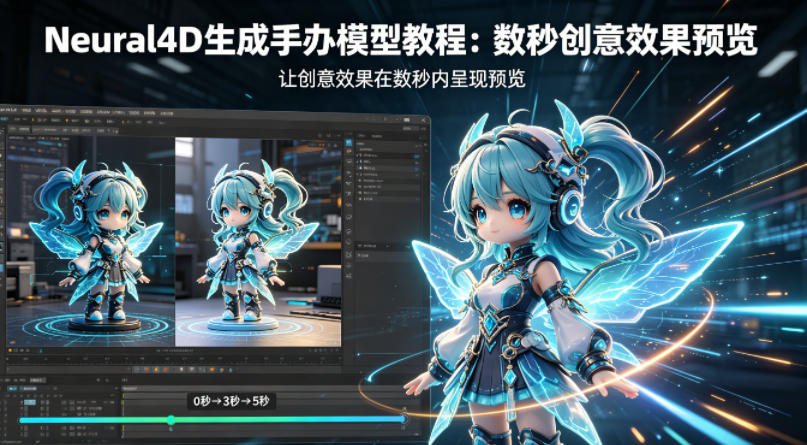 Neural4D生成手办模型教程，让创意效果在数秒内呈现预览-玩备项目资源网