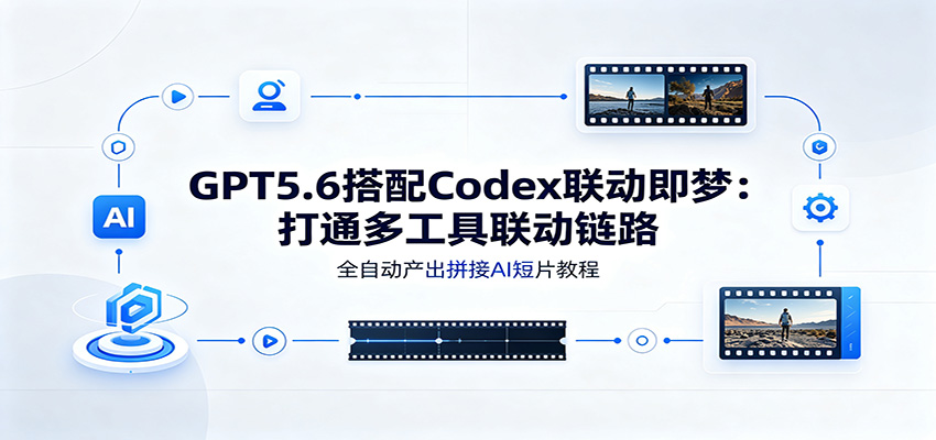 GPT5.6搭配Codex联动即梦:打通多工具联动链路,全自动产出拼接AI短片教程-玩备项目资源网