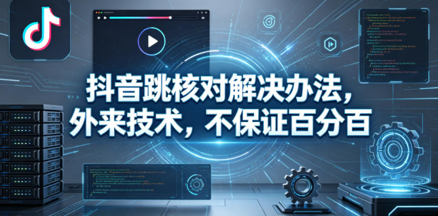 抖音跳核对解决办法，外来技术，不保证百分百-玩备项目资源网
