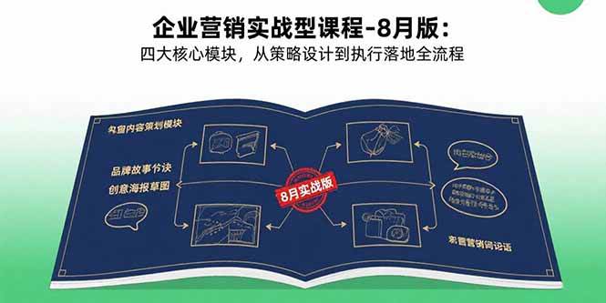 （15823期）企业营销实战型课程-8月版：四大核心模块，从策略设计到执行落地全流程-玩备项目资源网