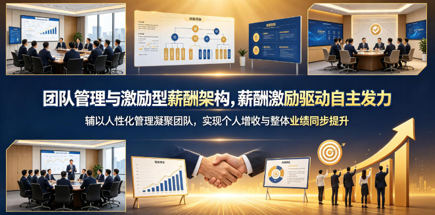 团队管理与激励型薪酬架构，薪酬激励驱动自主发力，辅以人性化管理凝聚团队，实现个人增收与整体业绩同步提升-玩备项目资源网