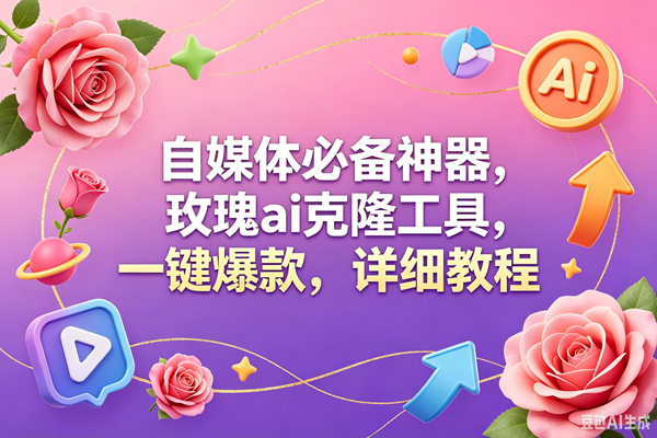 (18852期)玫瑰克隆工具,一键爆款ai,自媒体必备神器,50多个功能,详细教程-玩备项目资源网