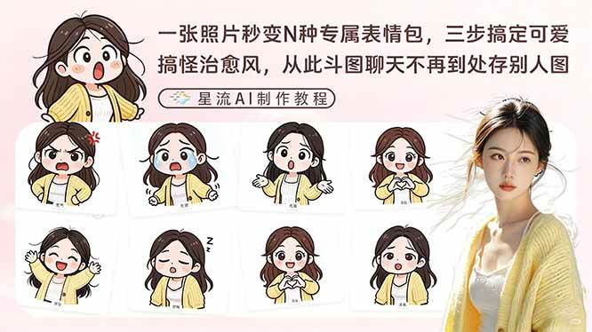 （17482期）一张照片秒变N种专属表情包，三步搞定可爱搞怪治愈风，从此斗图聊天不再到处存别人图-玩备项目资源网