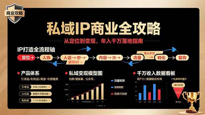 （15858期）私域IP商业全攻略，从定位到变现，年入千万落地指南-玩备项目资源网