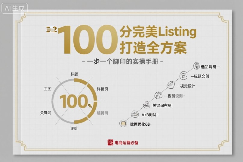 100分完美Listing打造全方案，想要完美listing必须是需要一步一个脚印的-玩备项目资源网