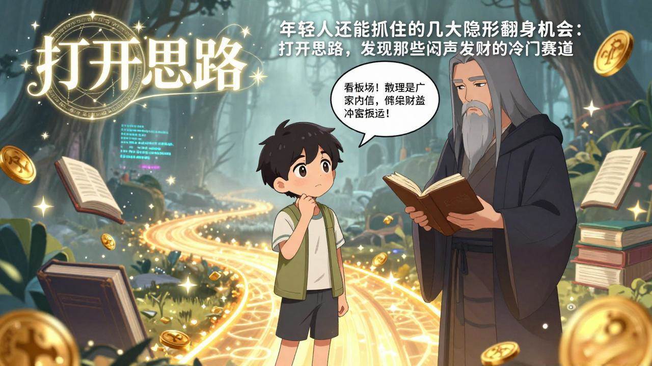 （17471期）付费文1+2：年轻人还能抓住的几大隐形翻身机会：打开思路，发现那些闷声发财的冷门赛道-玩备项目资源网