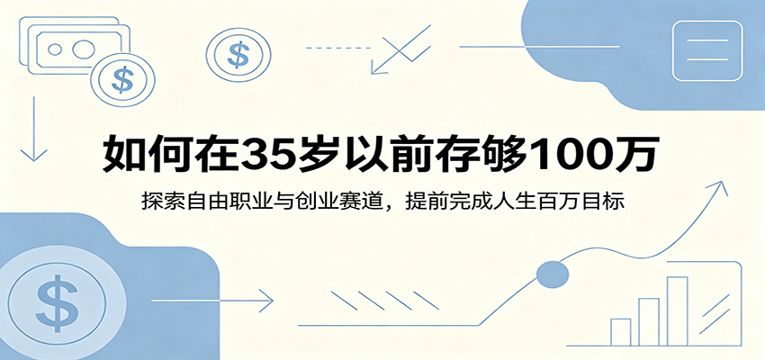如何在35岁以前存够100万:探索自由职业与创业赛道,提前完成人生百万目标-玩备项目资源网
