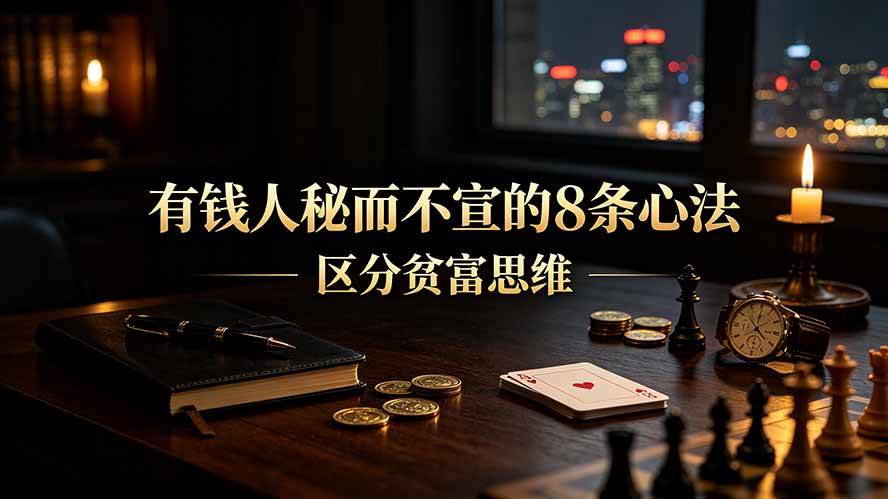 (19413期)付费文章:有钱人秘而不宣的8条心法|区分贫富思维-玩备项目资源网