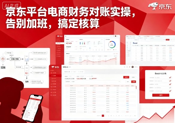 京东平台电商财务对账实操，告别加班，搞定核算-玩备项目资源网