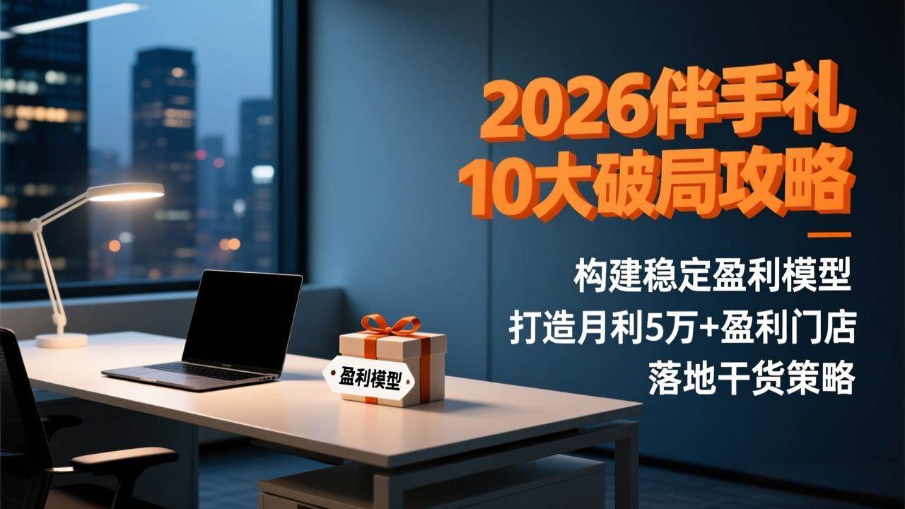 (17191期)2026伴手礼10大破局攻略:构建稳定盈利模型,打造月利5万+盈利门店,落地干货策略-玩备项目资源网