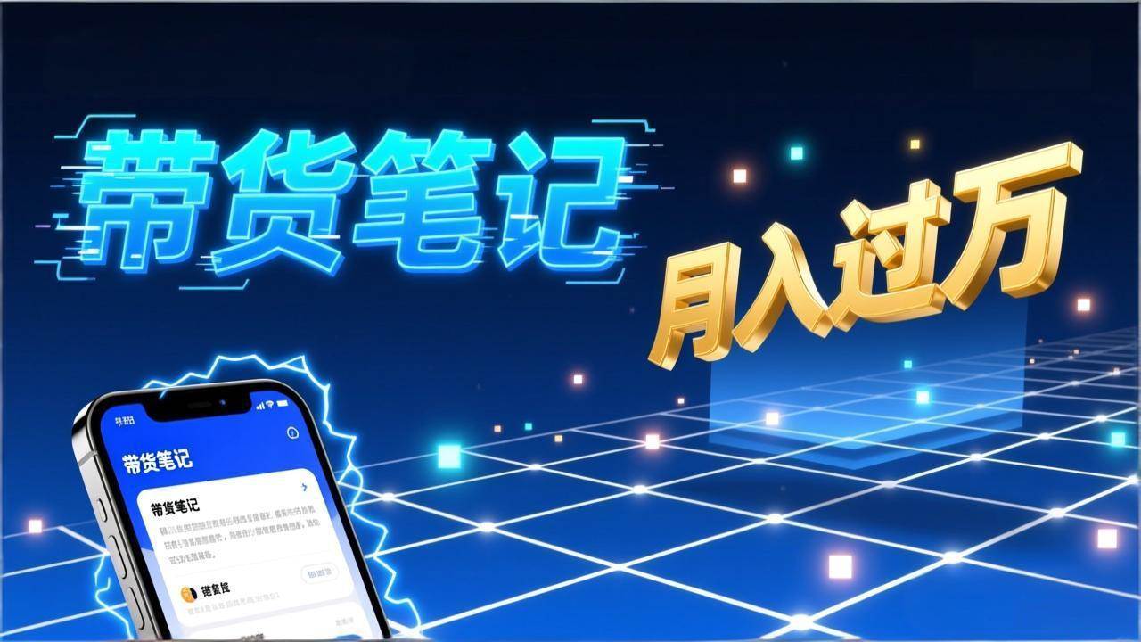 （17229期）小红书爆款笔记带货实战：拆解封面标题正文全要素，手把手教你单篇笔记带货月入过万-玩备项目资源网