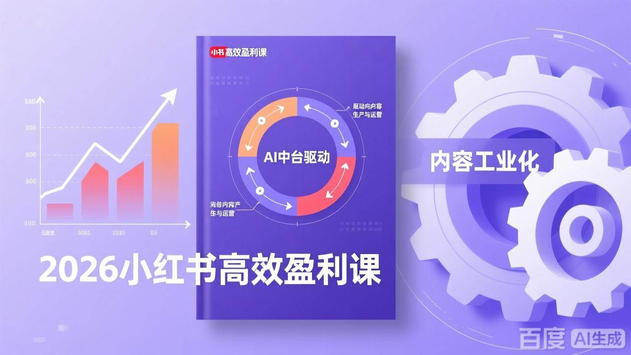（17291期）2026小红书高效盈利课，流量双引擎+内容工业化+AI中台驱动，构建可复制的千万级营收模型-玩备项目资源网