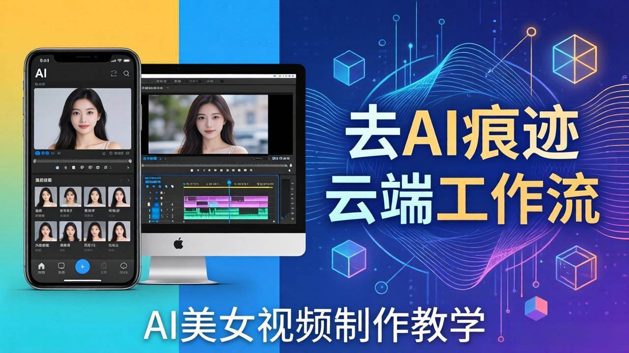 (17928期)AI美女视频制作教学:去AI痕迹,云端工作流出图,手机电脑均可,不需要配置-玩备项目资源网