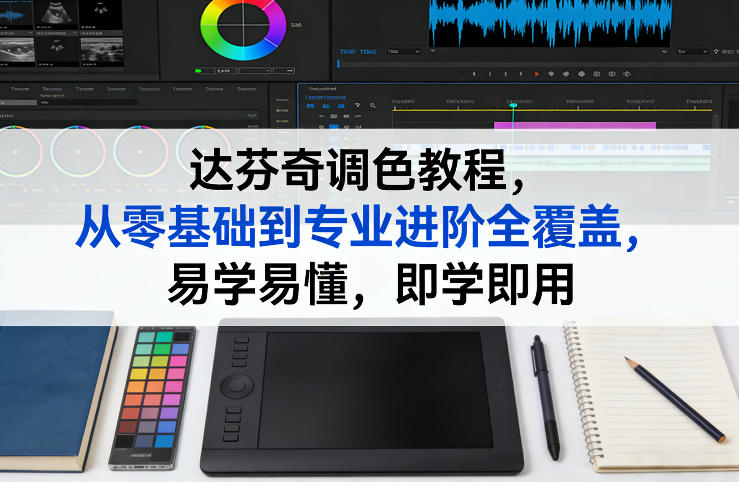 达芬奇调色教程，从零基础到专业进阶全覆盖，易学易懂，即学即用-玩备项目资源网