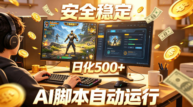 三角洲全自动挂G项目,AI脚本躺賺,日化500+,无需手动操作【揭秘】-玩备项目资源网