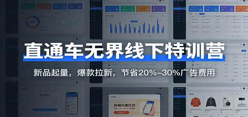 直通车无界线下特训营：新品起量，爆款拉新，节省20%-30%广告费用-玩备项目资源网