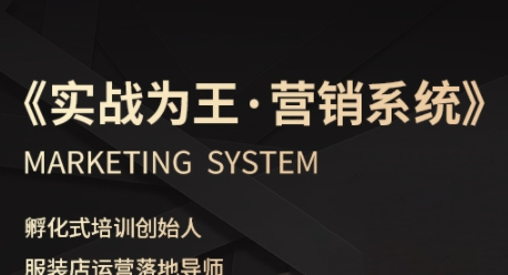 服装老板必修课《实战为王-营销系统》实现业绩被动式增长-玩备项目资源网